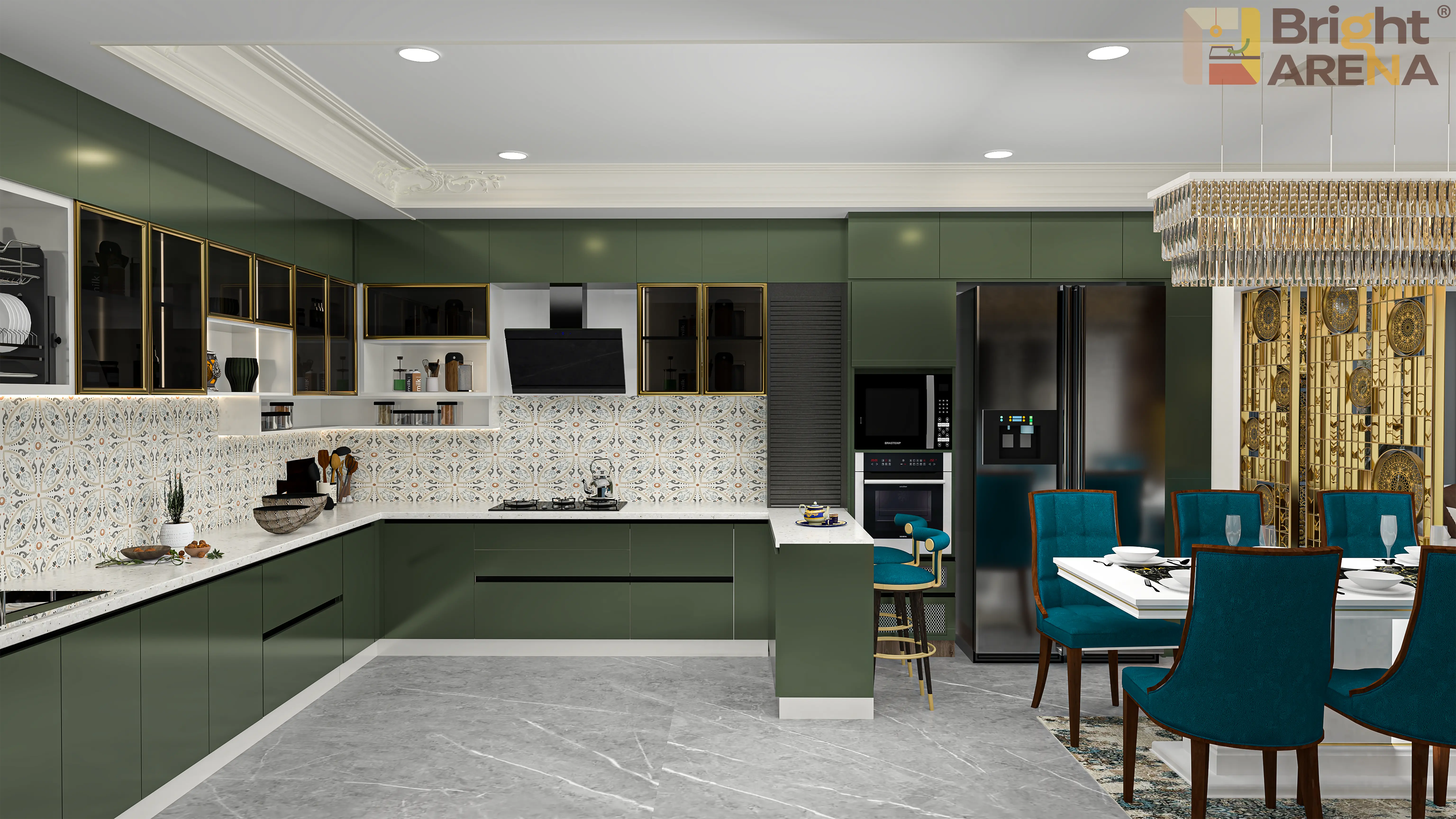Bright Arena interior design concepts for Kitchen