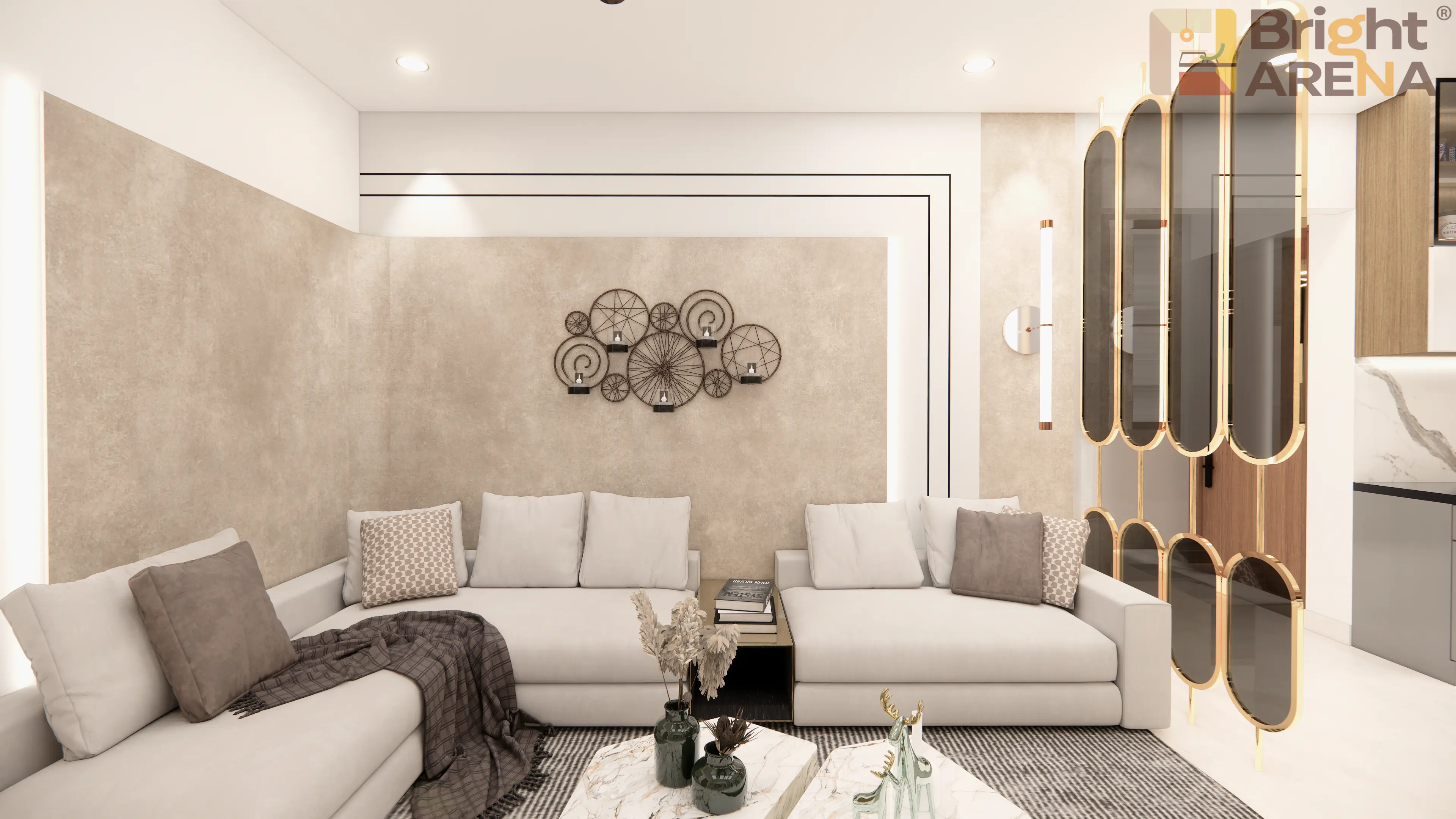 Residential interior design by Bright Arena Interiors in Hyderabad